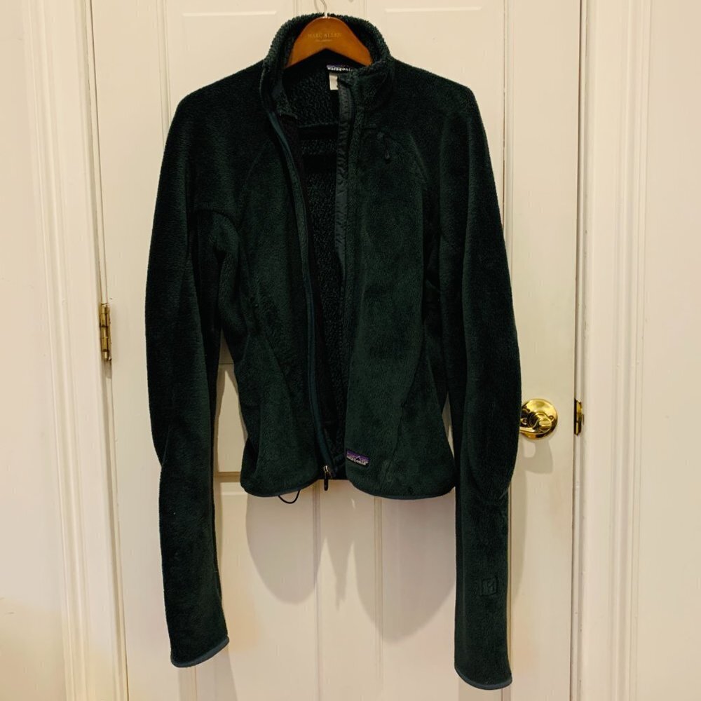 Patagonia Women's Regulator R1 Fleece Full Zip Jacket Forest Green Size LARGE